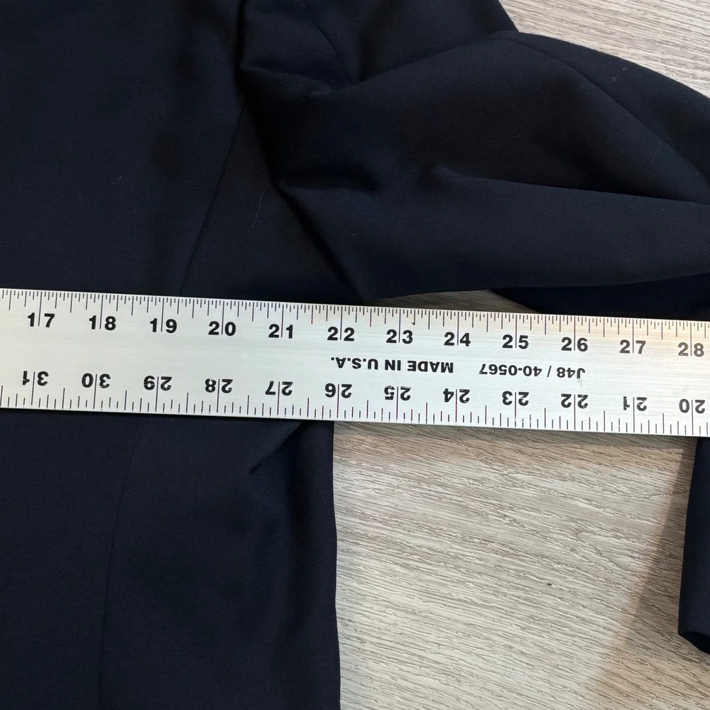 Mani Blazer Mens 42 Navy Blue Double Breasted Peak Lapel Wool Sport Coat Italy